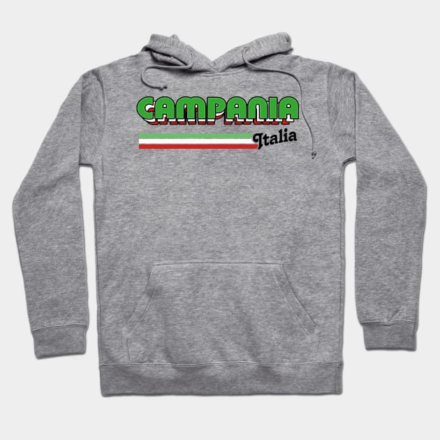 Campania, Italia // Retro Italian Region Design Hoodie by DankFutura